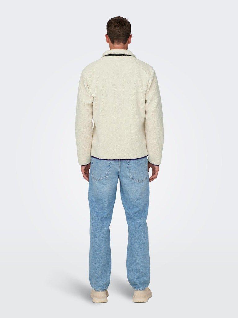 Only & Sons Dallas - Sherpa jakke fullzip med lomme - HUSET Men & Women