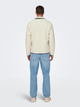 Only & Sons Dallas - Sherpa jakke fullzip med lomme - HUSET Men & Women