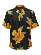 Only and Sons Dan - Kortærmet viskose skjorte m. print - HUSET Men & Women