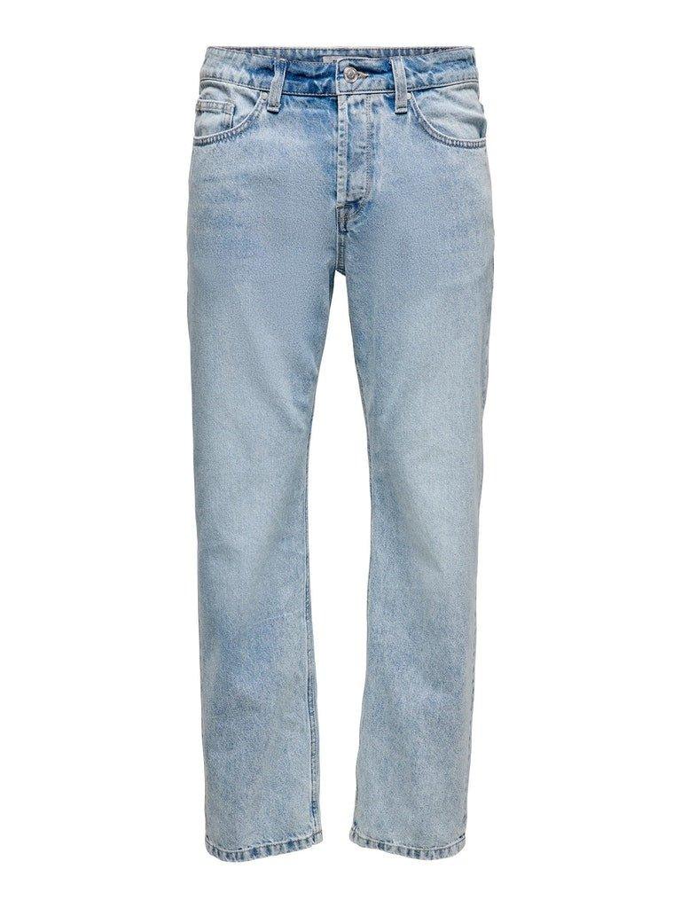 Only and Sons Edge 1416 - Lyseblå loose fit jeans - HUSET Men & Women