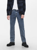 Only and Sons Edge - Blå Loosefit jeans - HUSET Men & Women