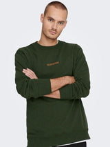 Only and Sons Elon - Logo crew neck sweat - HUSET Men & Women
