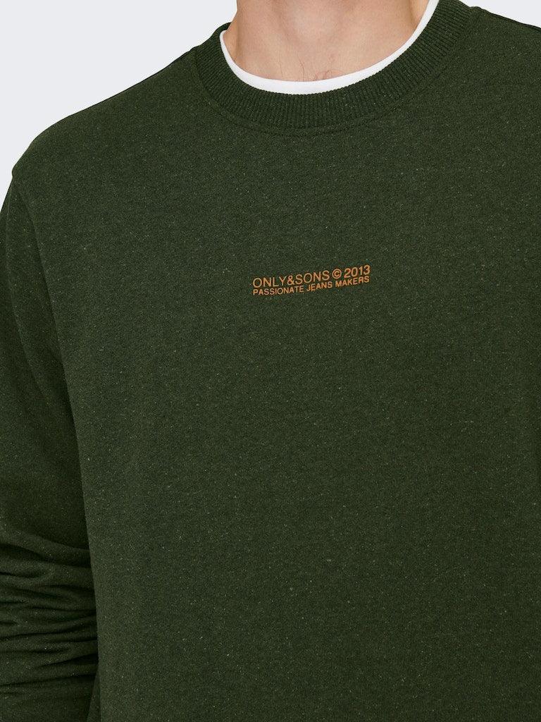 Only and Sons Elon - Logo crew neck sweat - HUSET Men & Women