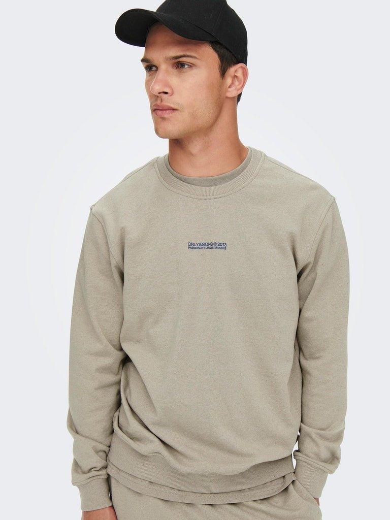 Only and Sons Elon - Logo crew neck sweat - HUSET Men & Women