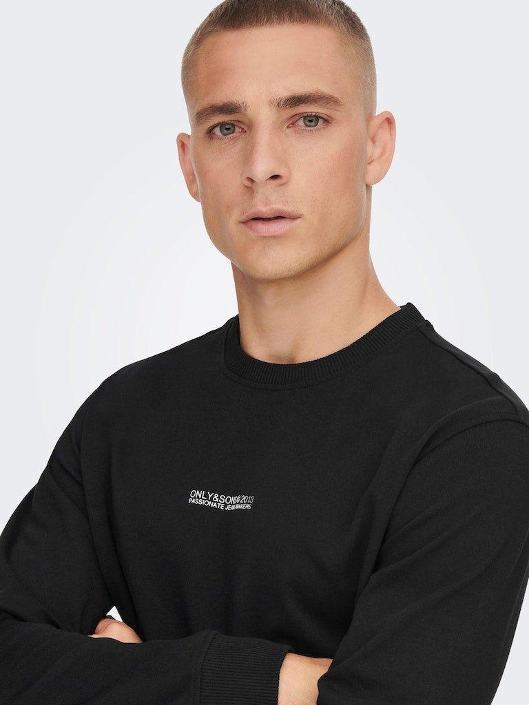 Only and Sons Elon - Logo crew neck sweat - HUSET Men & Women