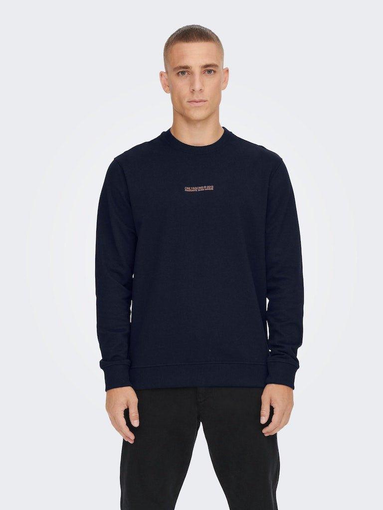 Only and Sons Elon - Logo crew neck sweat - HUSET Men & Women
