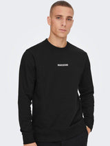 Only and Sons Elon - Logo crew neck sweat - HUSET Men & Women