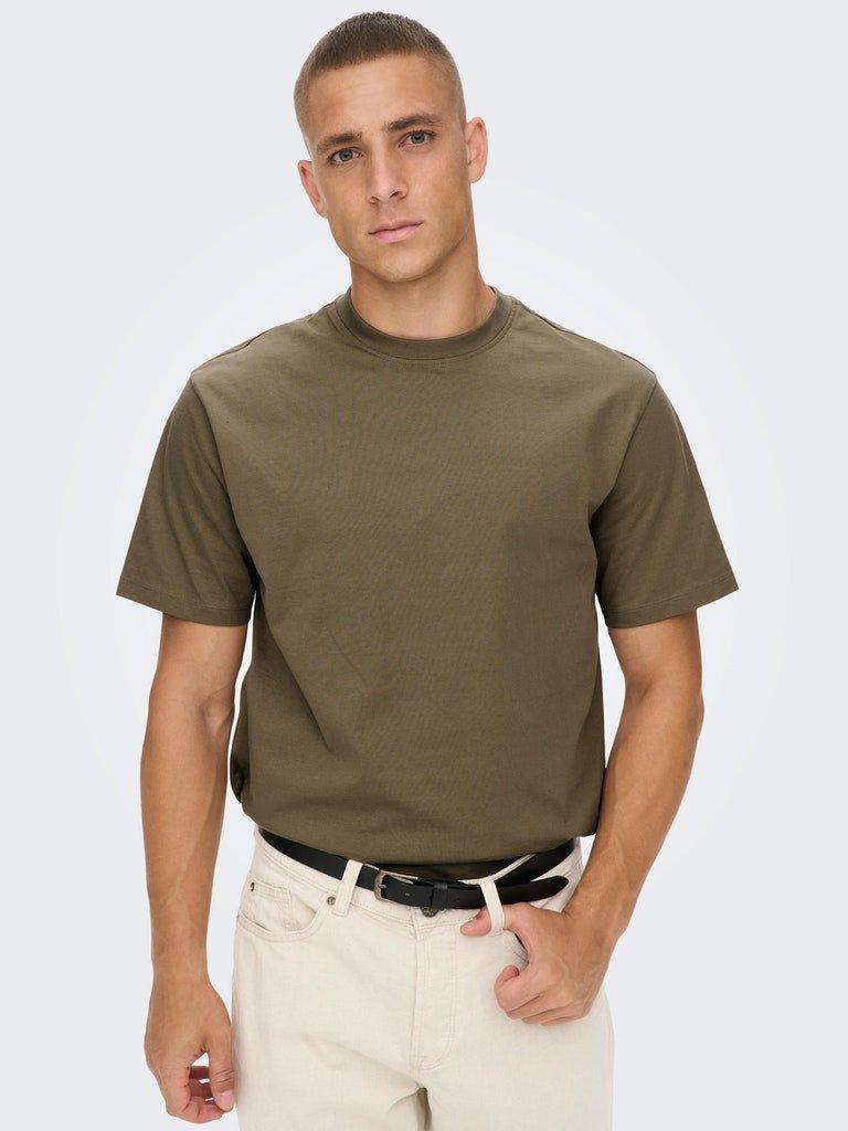 Only and Sons Fred - Relaxfit basis T-shirt - HUSET Men & Women