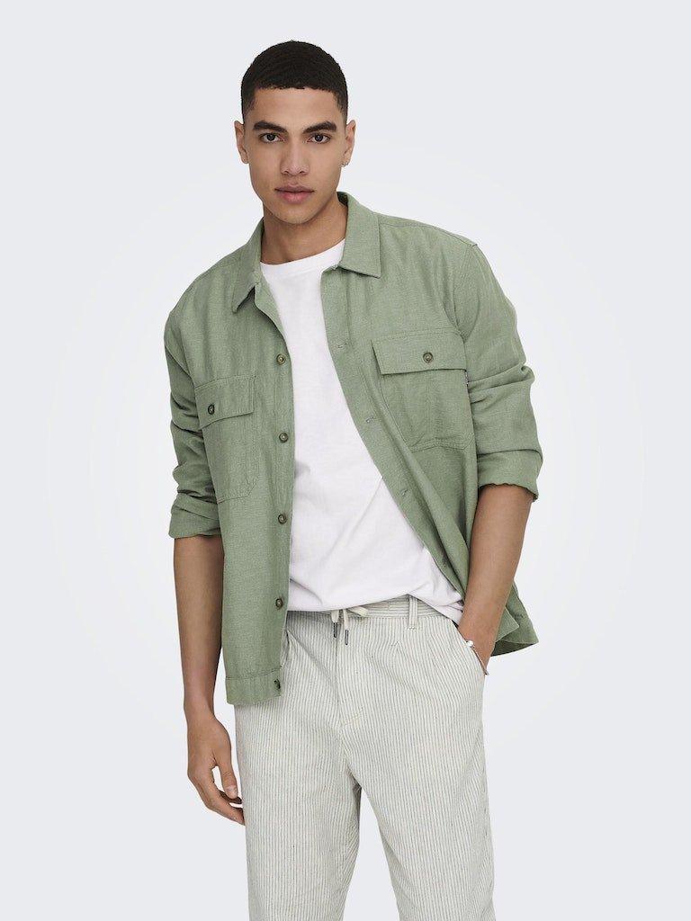 Only & Sons Kennet - Hørmix overshirt - HUSET Men & Women