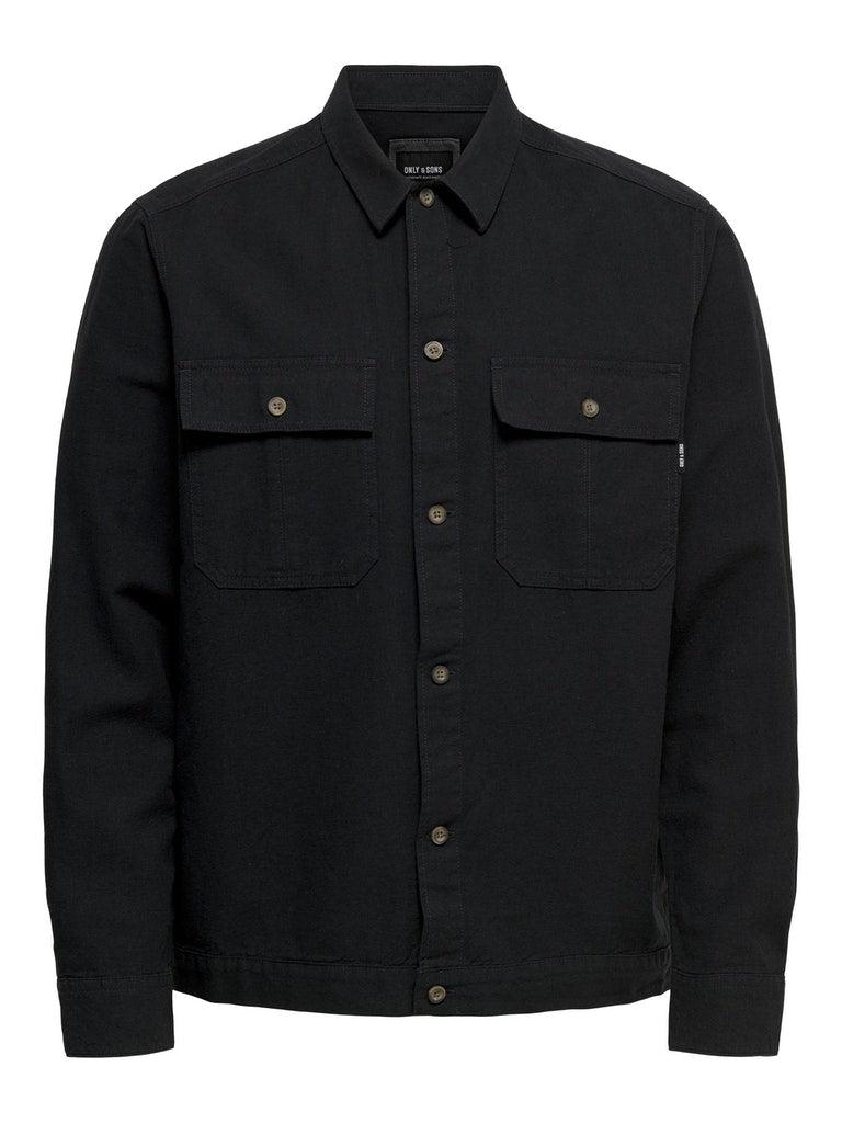 Only & Sons Kennet - Overshirt m. hør - HUSET Men & Women