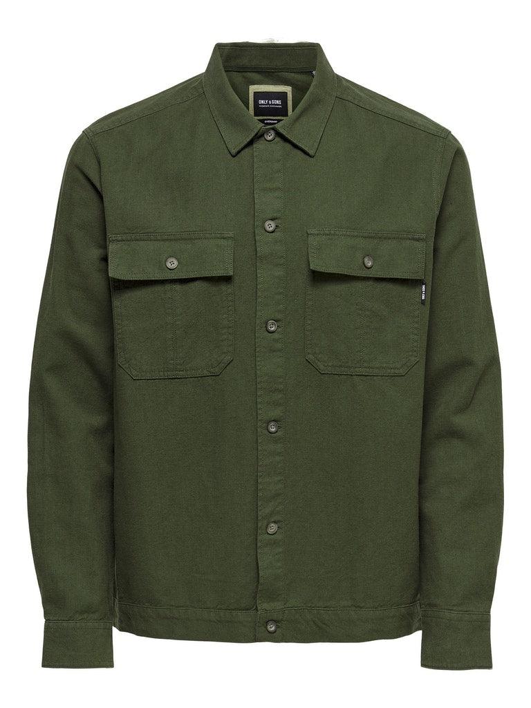 Only & Sons Kennet - Overshirt m. hør - HUSET Men & Women