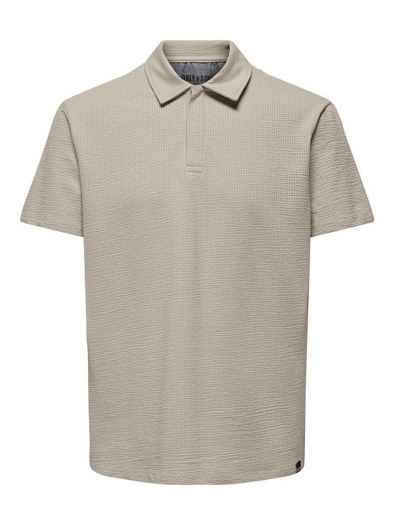 Only & Sons Kian - Seersucker polo - HUSET Men & Women