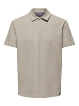 Only & Sons Kian - Seersucker polo - HUSET Men & Women