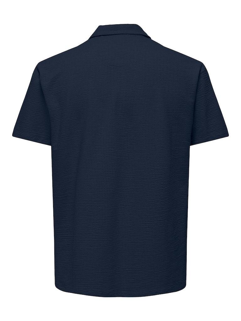 Only & Sons Kian - Seersucker polo - HUSET Men & Women