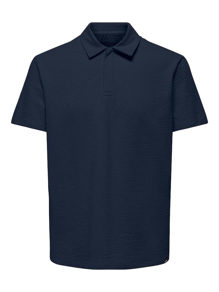 Only & Sons Kian - Seersucker polo - HUSET Men & Women