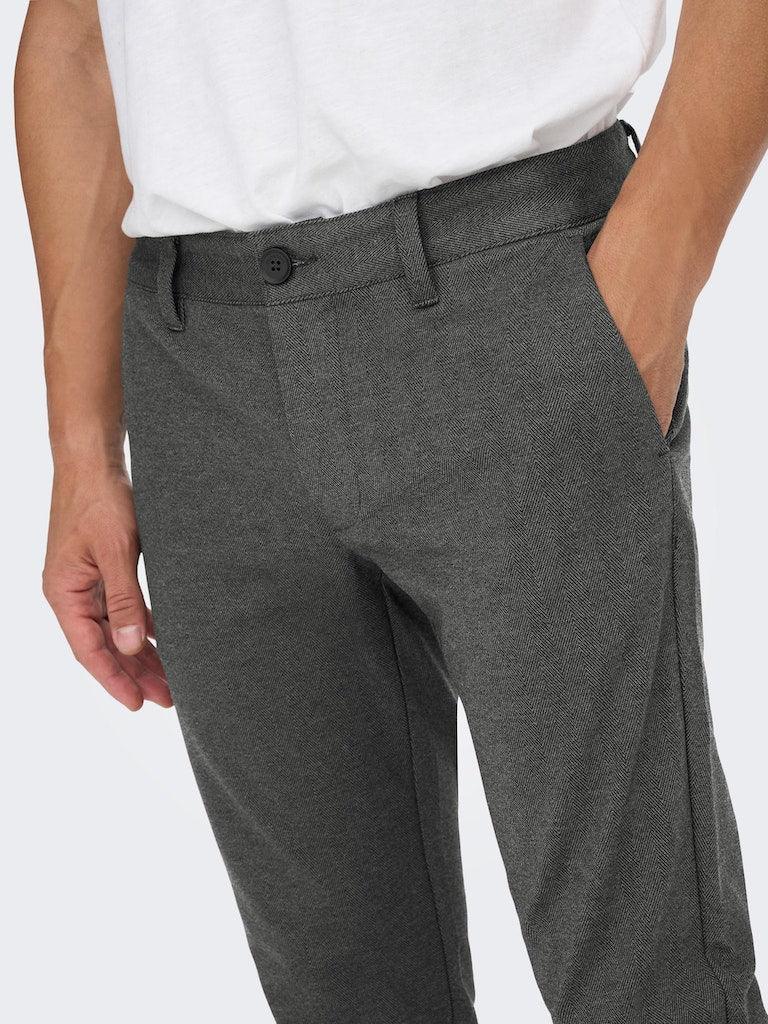 Only & Sons Mark - sildebensmønstrede Comfort pants - HUSET Men & Women