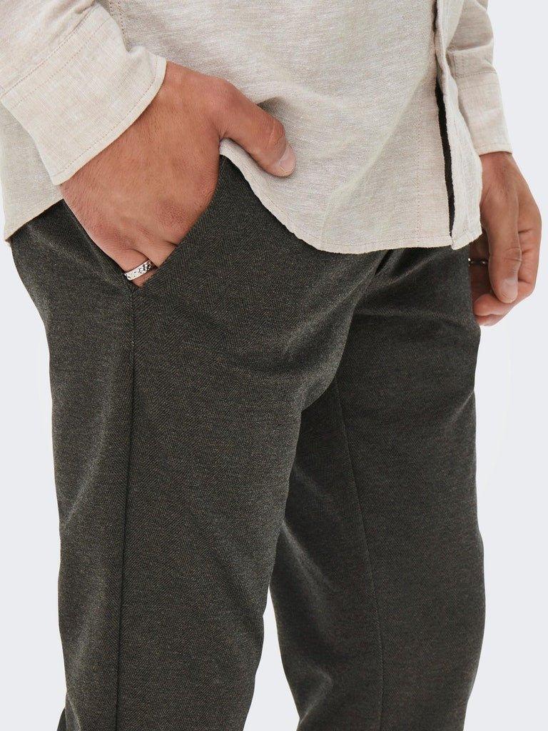 Only & Sons Mark - sildebensmønstrede Comfort pants - HUSET Men & Women