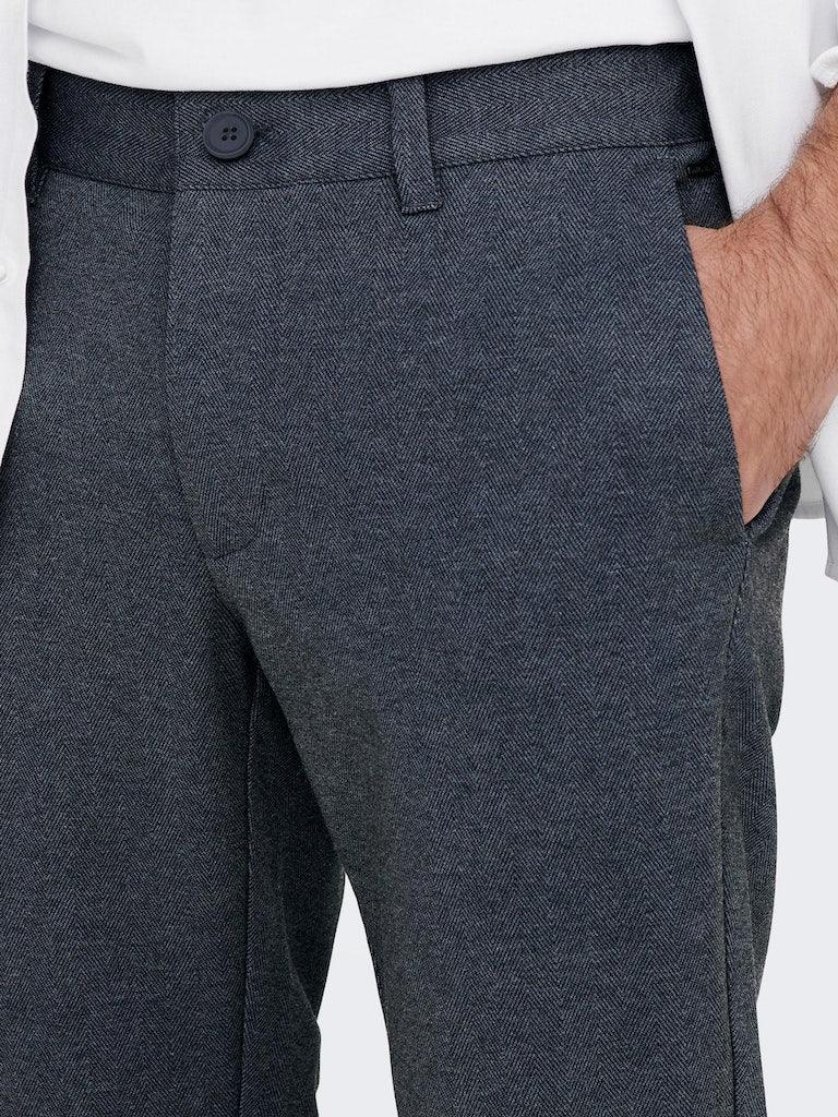 Only & Sons Mark - sildebensmønstrede Comfort pants - HUSET Men & Women
