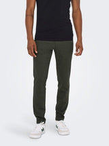 Only & Sons Mark - sildebensmønstrede Comfort pants - HUSET Men & Women