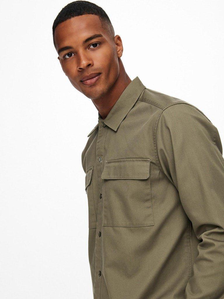 Only and Sons Matti - Twill overshirt - HUSET Men & Women