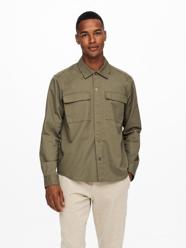 Only and Sons Matti - Twill overshirt - HUSET Men & Women