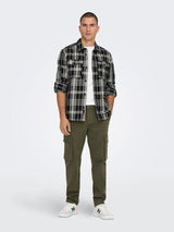 Only and Sons Milo - Ternet overshirt i loose fit - HUSET Men & Women