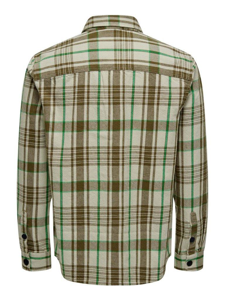 Only and Sons Milo - Ternet overshirt i loose fit - HUSET Men & Women