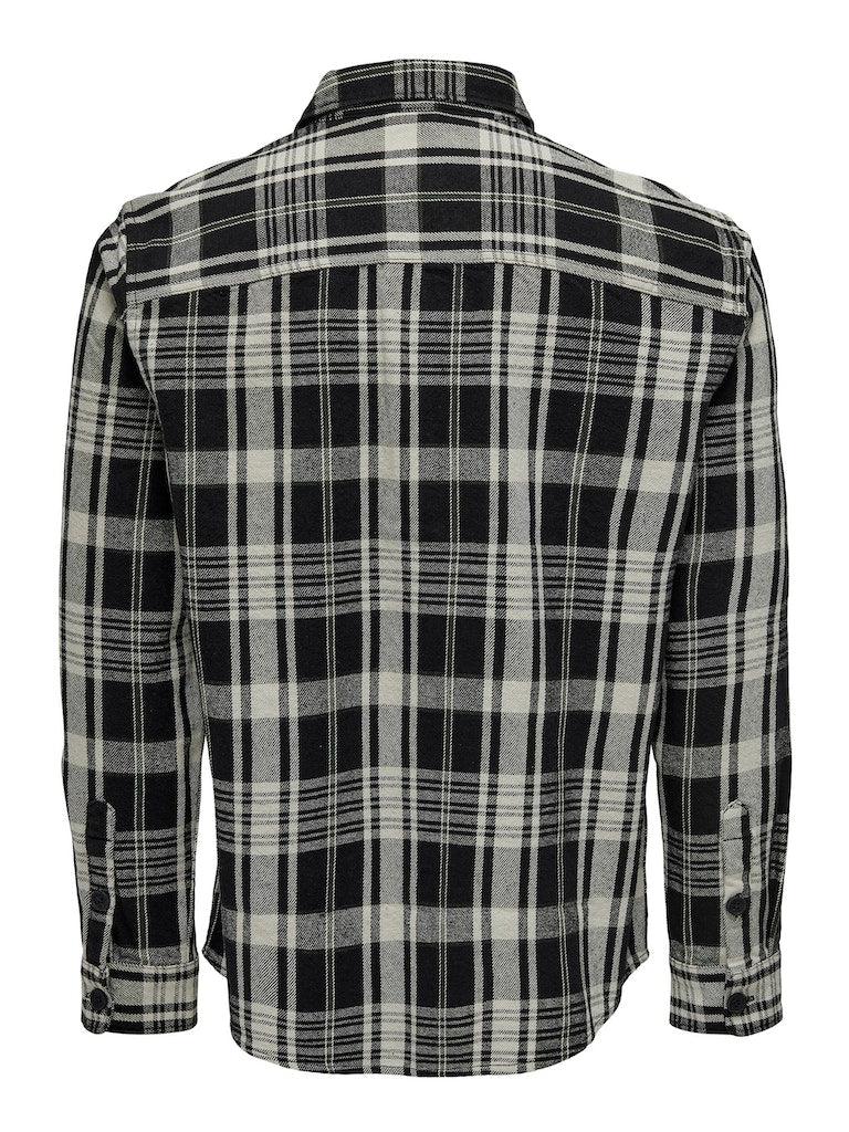 Only and Sons Milo - Ternet overshirt i loose fit - HUSET Men & Women