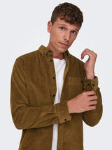 Only & Sons New Terry - Fløjelsskjorte i regular fit - HUSET Men & Women