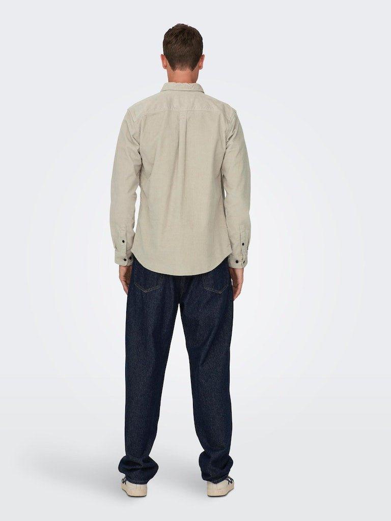 Only & Sons New Terry - Fløjelsskjorte i regular fit - HUSET Men & Women