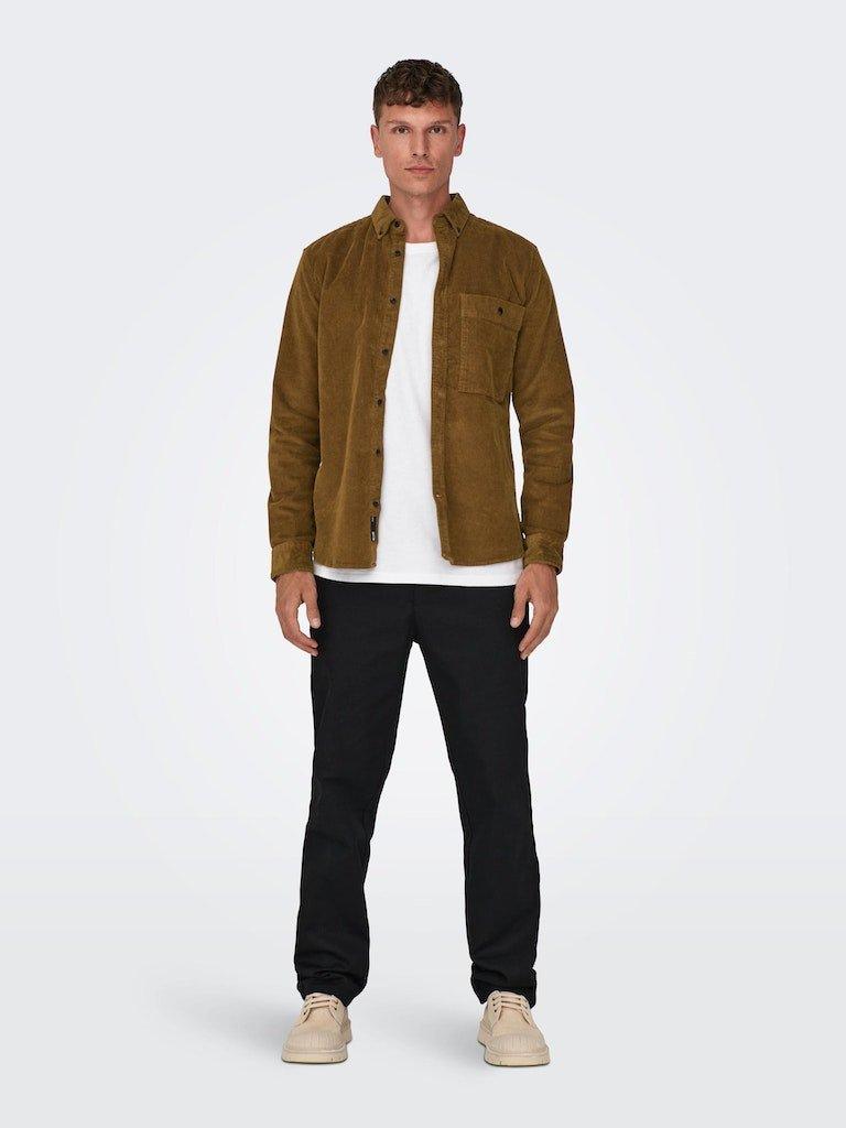 Only & Sons New Terry - Fløjelsskjorte i regular fit - HUSET Men & Women
