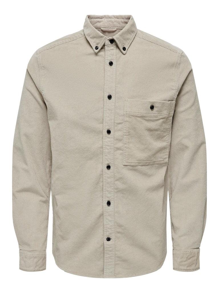 Only & Sons New Terry - Fløjelsskjorte i regular fit - HUSET Men & Women
