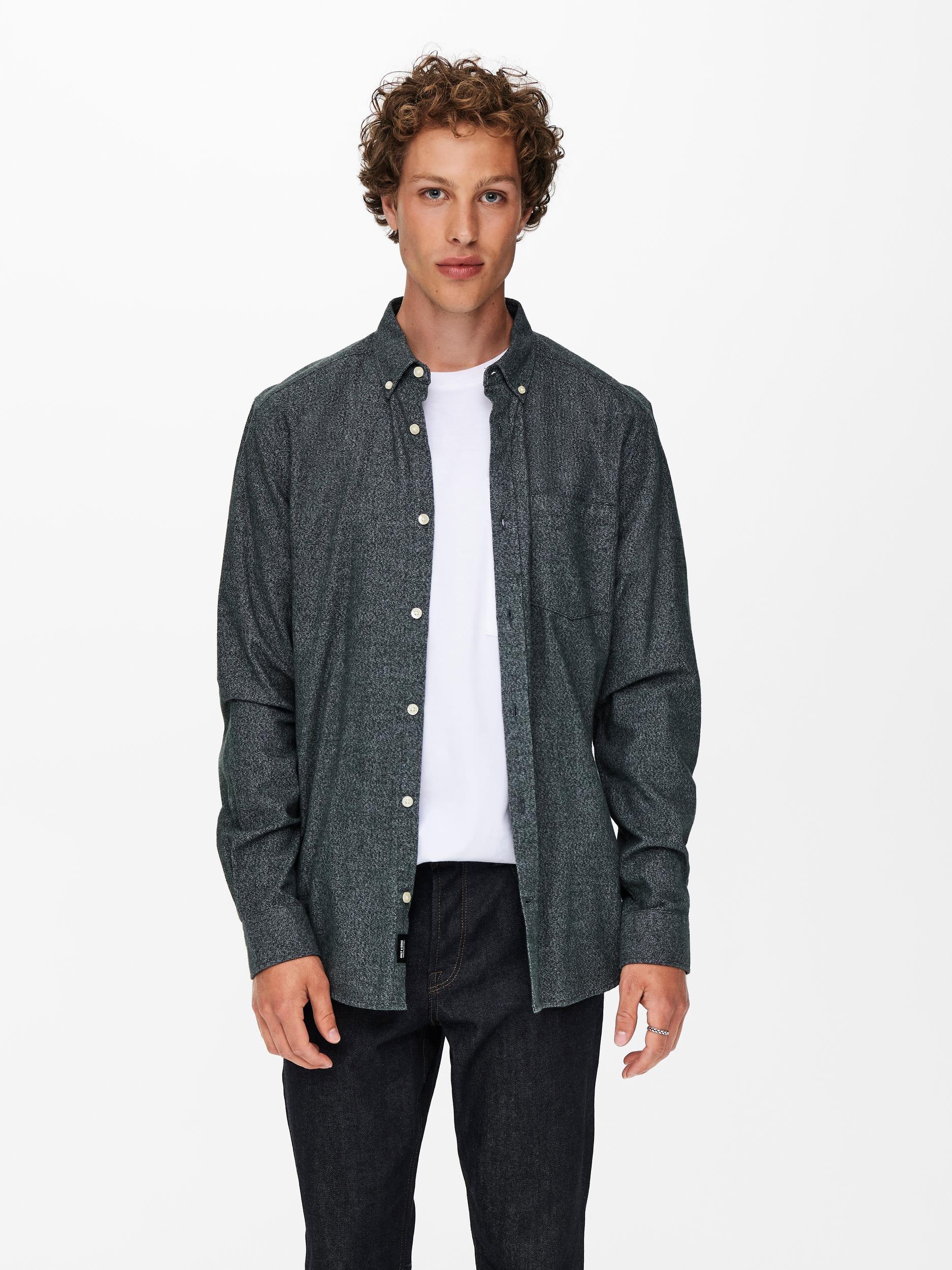 Only & Sons Niko Melange - Slimfit Skjorte - HUSET Men & Women