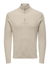 Only & Sons Phil - Halfzip strik med høj hals - HUSET Men & Women