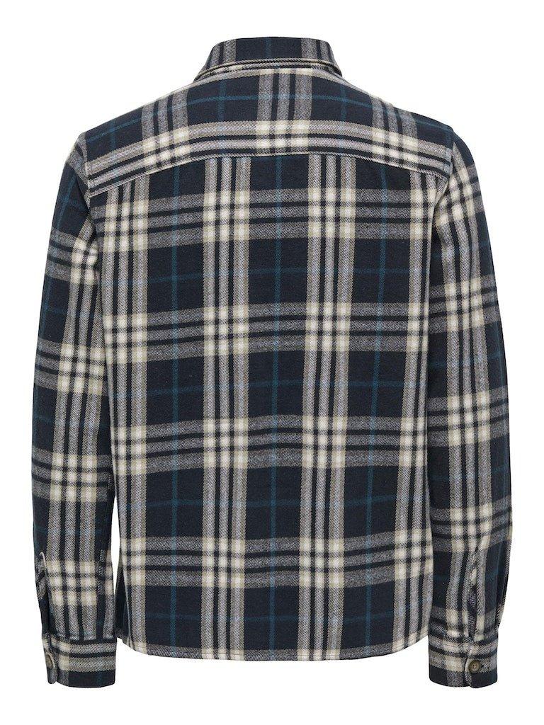 Only & Sons Scott - Ternet flannel overshirt - HUSET Men & Women