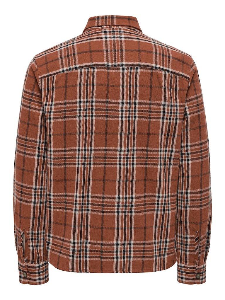 Only & Sons Scott - Ternet flannel overshirt - HUSET Men & Women