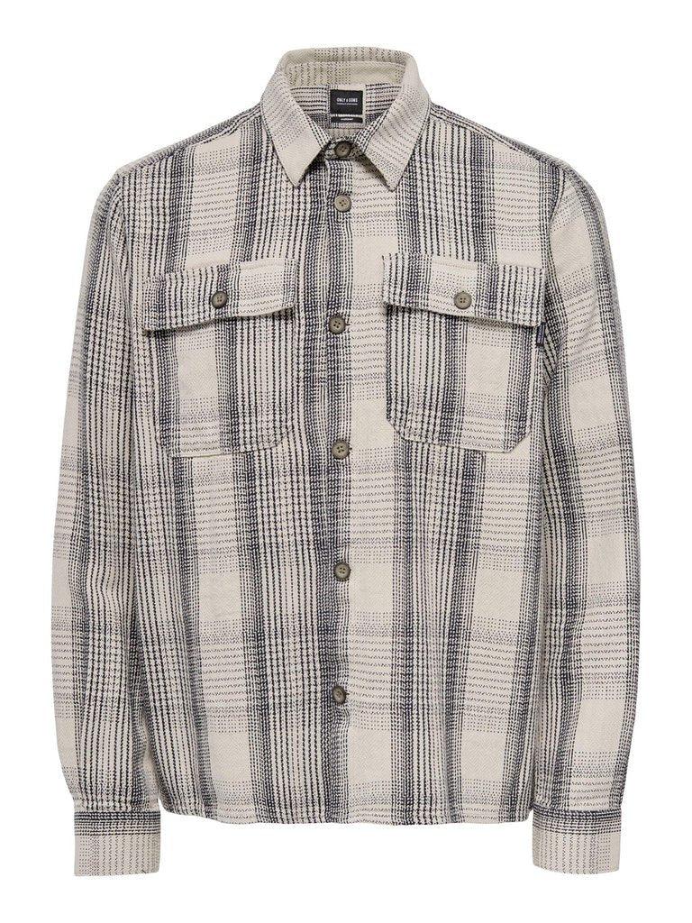 Only and Sons Scott - Ternet loose fit overshirt - HUSET Men & Women
