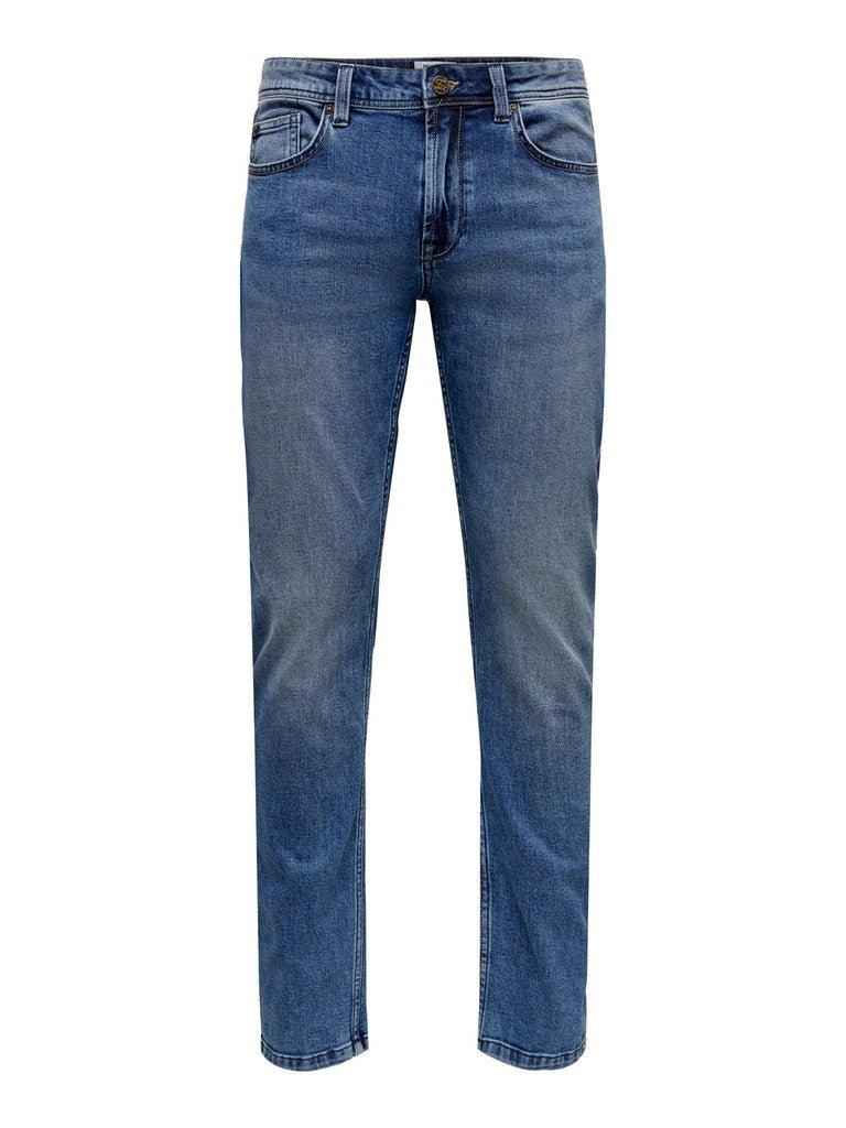 Only and Sons Weft - Blå Regularfit jeans - HUSET Men & Women