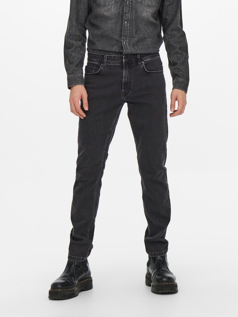 Only and Sons Weft - Sorte Regularfit jeans (7621389353212)