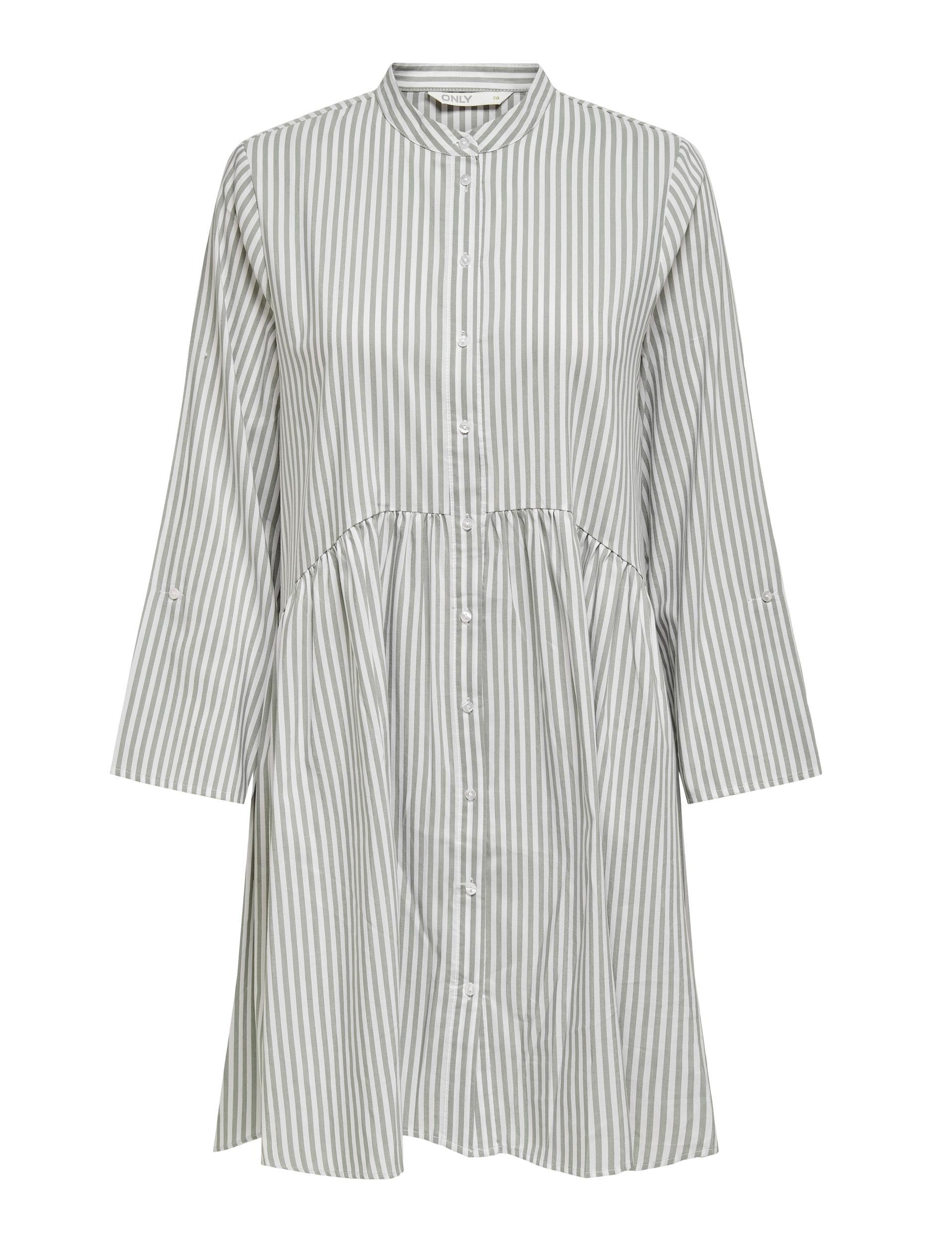 Only Ditte - Stribet skjortekjole - HUSET Men & Women