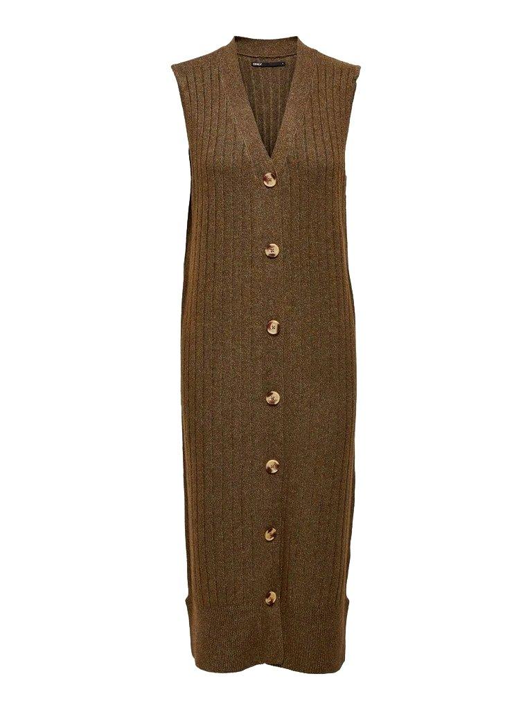 Only Dolly - Rib maxi vest kjole - HUSET Men & Women