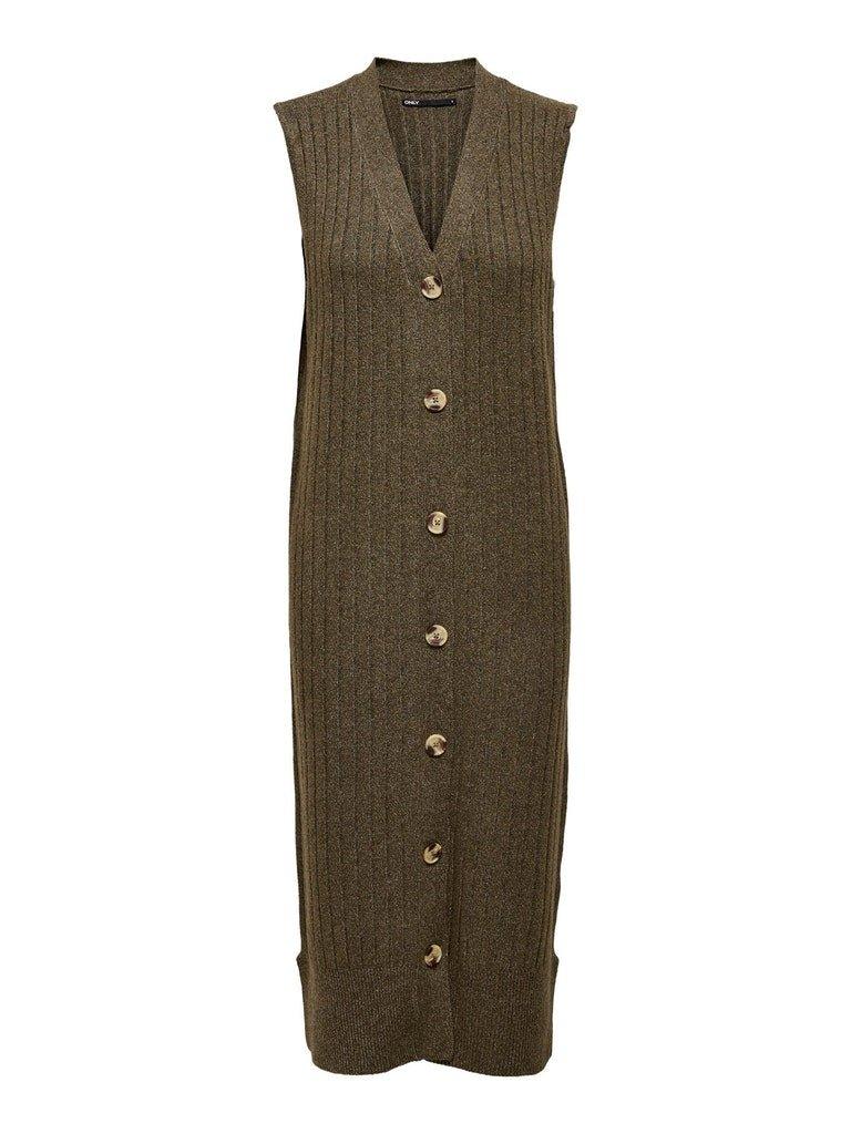 Only Dolly - Rib maxi vest kjole - HUSET Men & Women