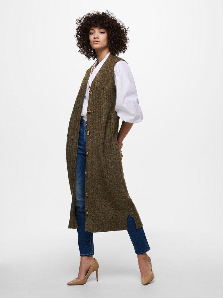 Only Dolly - Rib maxi vest kjole - HUSET Men & Women