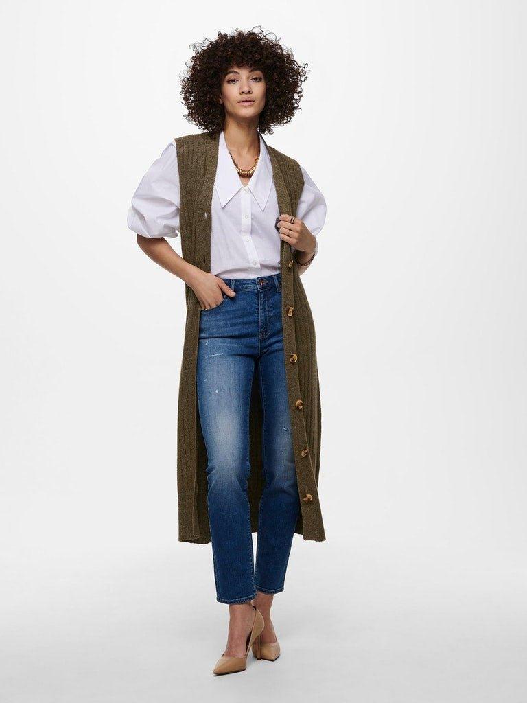 Only Dolly - Rib maxi vest kjole - HUSET Men & Women