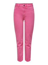 Only Emily - Farvet mom jeans high waist - HUSET Men & Women