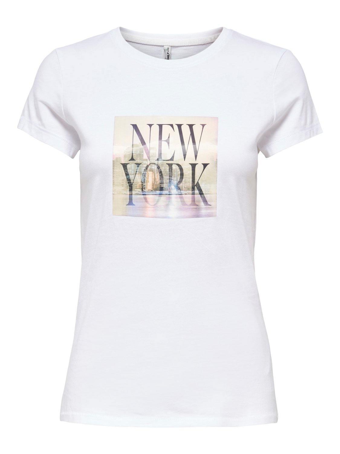 Only Holly - T-shirt med motiv - HUSET Men & Women