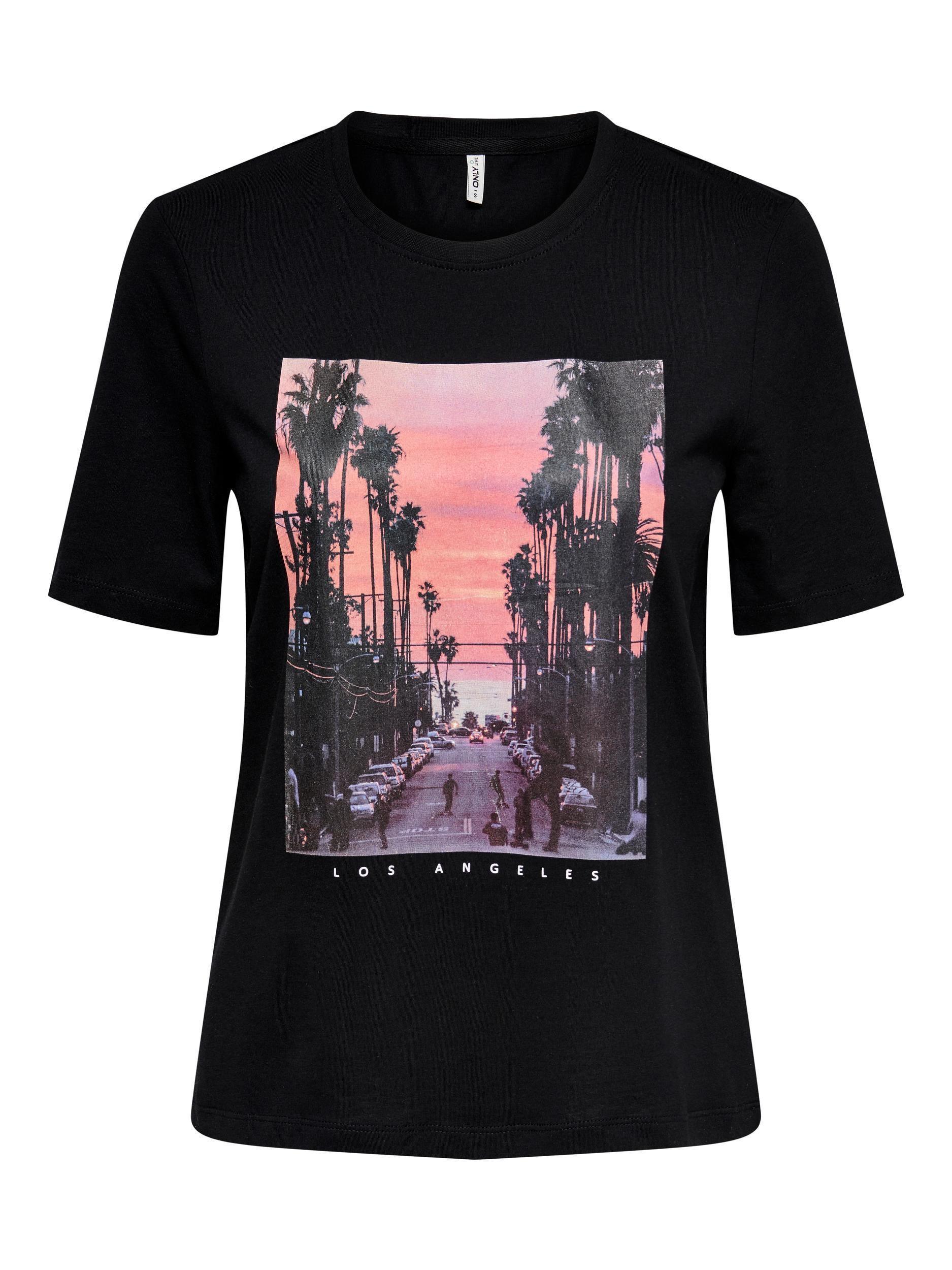 Only Iris - T-shirt m. print - HUSET Men & Women