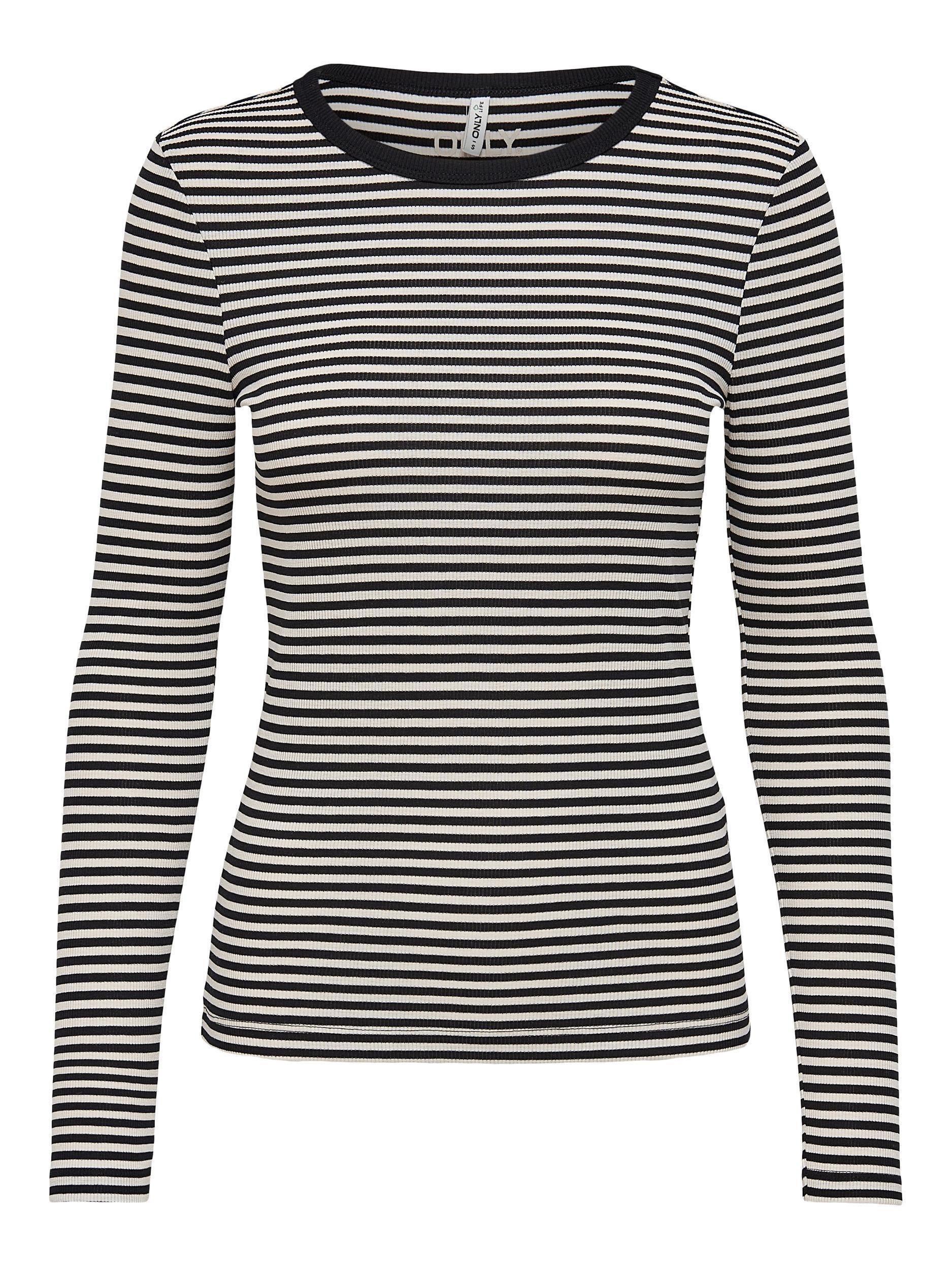 Only Josse - Stribet langærmet t-shirt - HUSET Men & Women