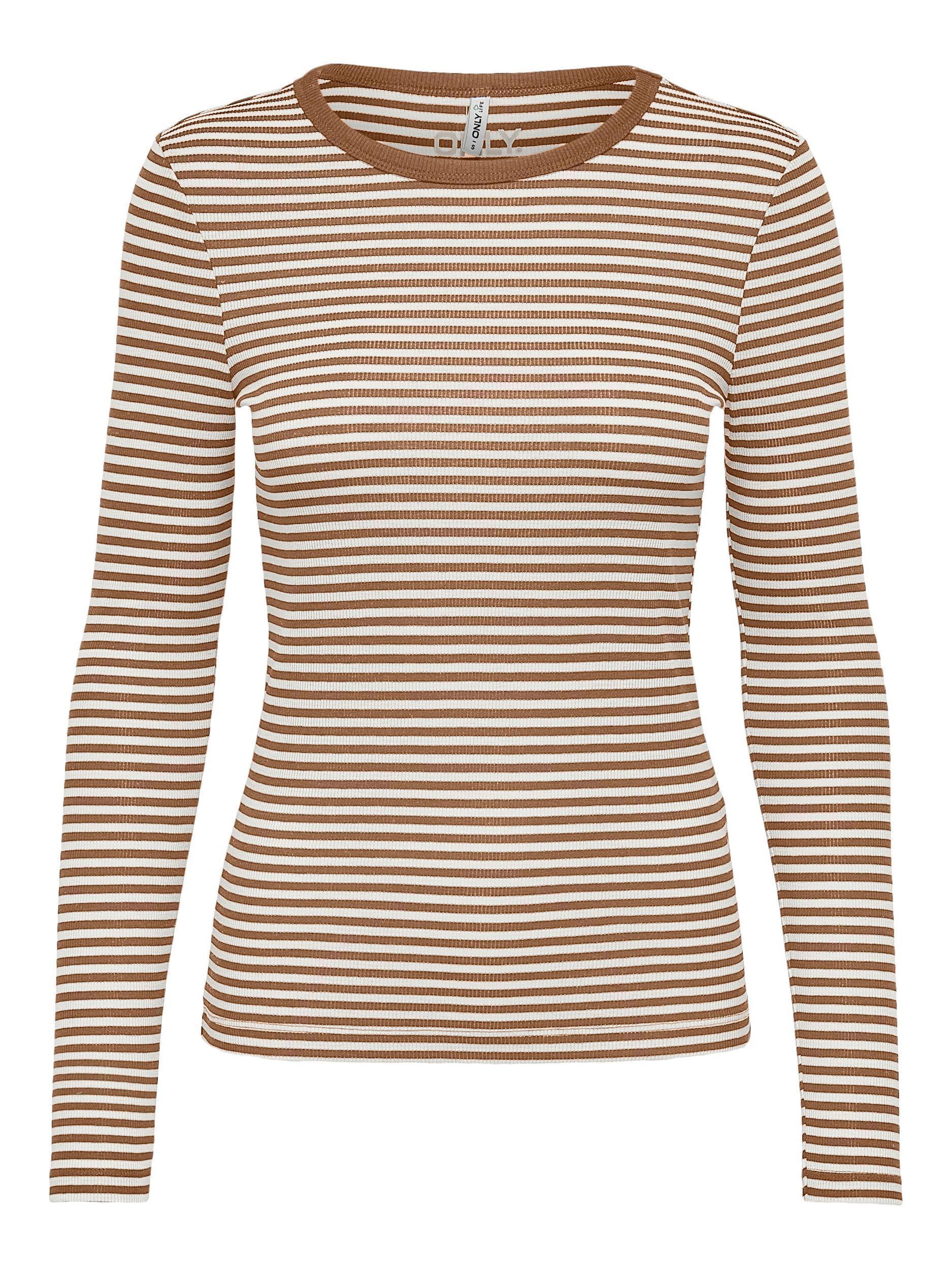 Only Josse - Stribet langærmet t-shirt - HUSET Men & Women