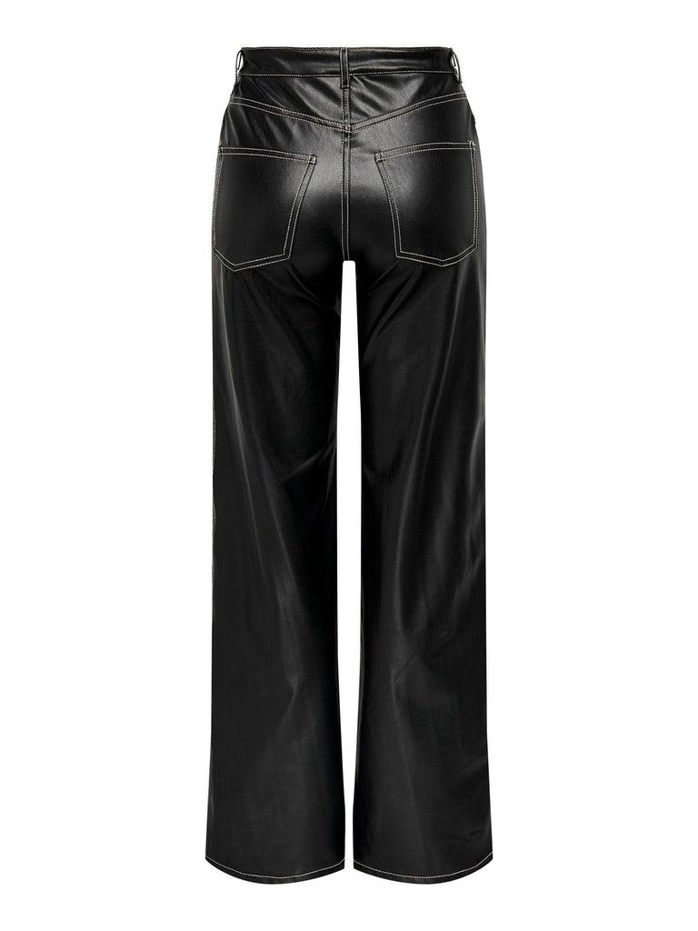 Only Juicy Star - PU bukser - HUSET Men & Women